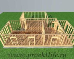 Как построить стены каркасного дома