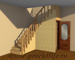 Практичная лестница на второй этаж