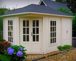Садовый домик из мини-бруса 45 мм “Белла”