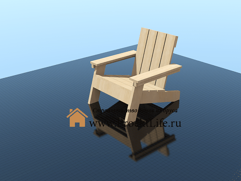 Как сделать кресло для дачи из дерева своими руками - инструкция